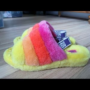 UGG pride fluff yeah slides